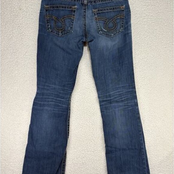 Big Star Womens Jeans Size 30L Liv Boot Distressed Measures 31x33 Thick Stitch - Picture 7 of 11